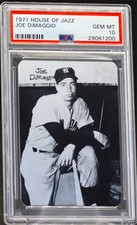 1971 Joe DiMaggio House Of Jazz PSA 10