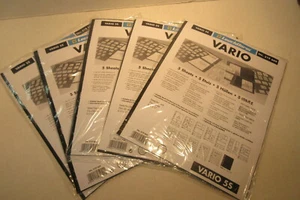 5 Packs (25 Pages) of Lighthouse Leuchtturm #319669 Vario Stamp Stock Pages #5S - Picture 1 of 5