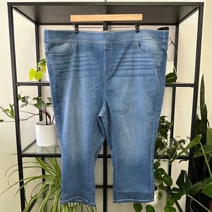 New Torrid Blue Cropped Jeans/Jeggings - Size 5X - Bild 1 von 5