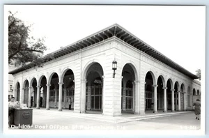 Vintage RPPC Postcard Outdoor Post Office St Petersburg Florida FL Real Photo - Picture 1 of 2