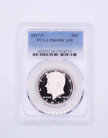 2017-S Kennedy Half Dollar PCGS PR69DCAM Proof 69 FREE SHIPPING Cover