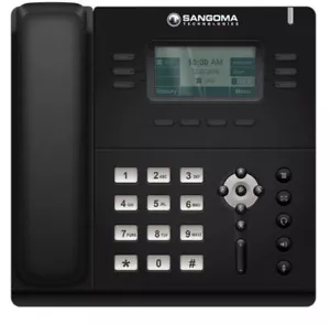Telefon Sangoma VOIP POE Power over Ethernet IP stacjonarny z wyświetlaczem SIP S405 - Zdjęcie 1 z 3