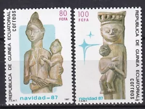 Equatorial Guinea 1987 Edifil 96/97 Christmas MNH VF - Picture 1 of 1
