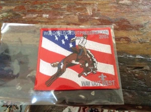 BSA Boy Scout Patch 2002 Woodfield Scout Preservation Way Out West NEW - Picture 1 of 2
