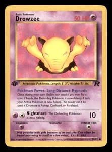 Drowzee 54/82 1st Edition Team Rocket 2000 Pokemon WotC - Picture 1 of 2