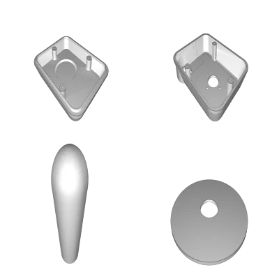Kunststoffteile für Competition Pro Single Button C64 Joystick - Bild 1 von 3