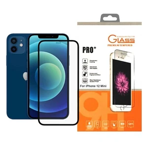 Für Apple iPhone 12 Mini Hartglas Full Cover Handy Displayschutzfolie - Bild 1 von 12