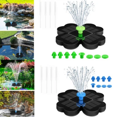 Springbrunnen Teichpumpe Brunnen Solarpumpe Fontäne Garten Wasserspiel Solar ~ - Bild 1 von 4