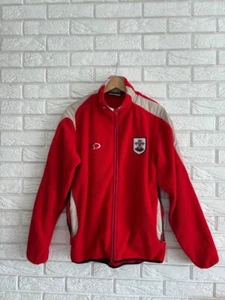 Southampton Jersey Training track jacket teddy fleece red vintage 90's size XL - Picture 1 of 17