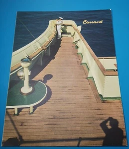 RARE RMS QUEEN MARY CUNARD WHITE STAR LINE LUNCHEON MENU JULY 5TH 1963 CAPTAIN - Picture 1 of 3