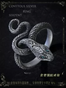 Dark Souls III Covetous Silver Serpent Ring Snake ring Cosplay Fashion Jewelry - Picture 1 of 6