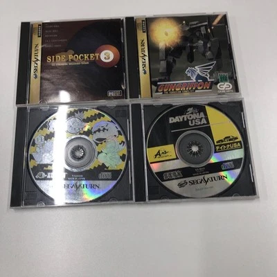 Sega Saturn Lot 4 Games — Gungriffon Bomberman Daytona USA Side Pocket 3 () - Image 1 of 4