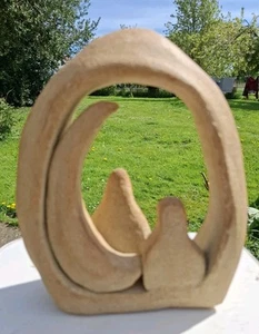 Modernist Contemporary Abstract Studio Pottery Sculpture Sand Stone Figurative - Picture 1 of 19