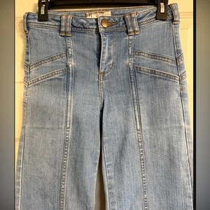 Free People High Rise Light Blue Jeans Sun seams - Picture 1 of 6