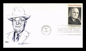 DR JIM STAMPS US COVER PRESIDENT HARRY S TRUMAN 8C FDC BAZAAR CACHET - Picture 1 of 2