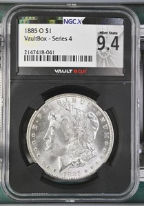 1885-O Morgan Silver Dollar – NGC MS 64 – VaultBox Series 4 - Picture 1 of 2