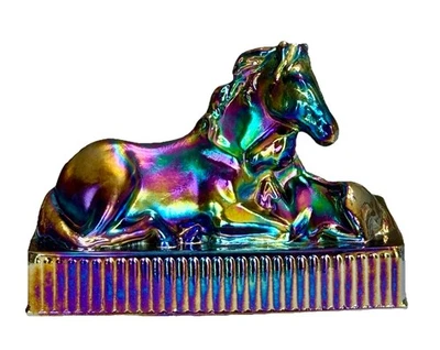 Summit Glass pedido especial para Kim's Glass - yegua de caballo y potro púrpura carnaval Foto 1 de 3