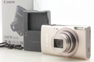 [COMO NUEVA] Cámara digital Canon PowerShot ELPH 360 HS-IXY 650 plateada de JAPÓN. - Imagen 1 de 11