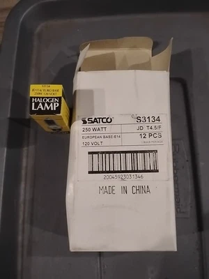 Satco S3134 JD E14/EURO BASE 250W 120V Box Of 12 - Image 1 of 2