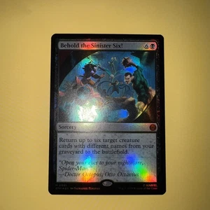 ¡He aquí los Seis Siniestros! Marvel's Spider-Man Foil Magic The Gathering Magic The Gathering Mythic - Imagen 1 de 3