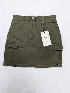 Pixie Girl Khaki Cargo Minirock - Bild 1 von 2