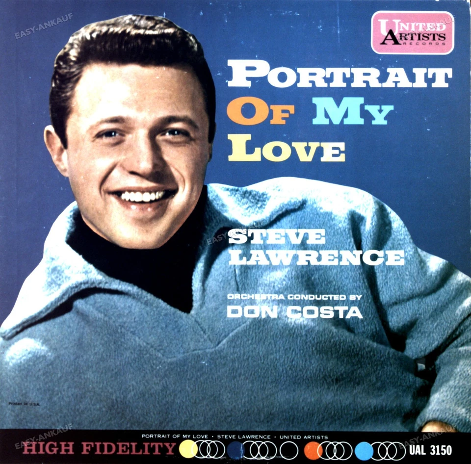 Steve Lawrence - Portrait Of My Love LP 1961 (VG/VG) .* - Image 1 of 1