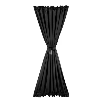 Blackout Door Curtain with Spring Rods Thermal Insulated French Door Curtain - Image 1 of 4