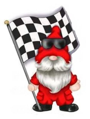 GRAND PRIX (2) GONK CROSS STITCH PATTERN - Image 1 of 2