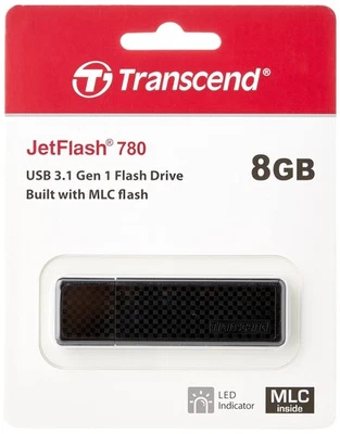 Transcend 8GB JetFlash 780 USB 3.1 Gen 1, Lightweight and Compact with MLC Flash - Image 1 of 3