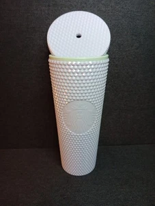 Starbucks Spring 2024 White Studded Bling Venti 24 oz Mint Inside - Bild 1 von 8