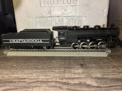TYCO ~ CHATTANOOGA 0-8-0 STEAM LOCOMOTIVE # 638 & POWERED TENDER~ HO SCALE - Image 1 of 4