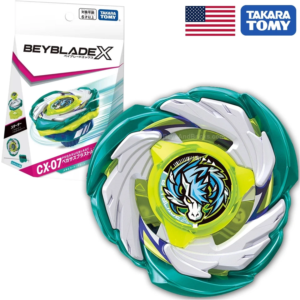 TAKARA TOMY Pegasis / Pegasus Blast ATr Beyblade X Starter CX-07 - ¡VENDEDOR DE EE. UU.! Foto 1 de 4