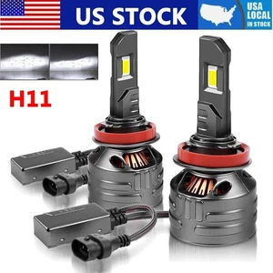 50000 Lumens H11 LED Headlight Kit Low Beam Bulb Super Bright 6000K Cool White - Picture 1 of 13