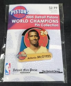 2005 Detroit Pistons NBA World Champions Pin Collection #24 Antonio McDyess - Bild 1 von 3