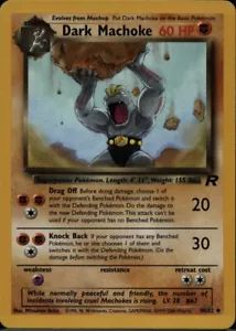 Pokemon TCG WOTC Team Rocket Dark Machoke 40/82 LP/MP - Imagen 1 de 2