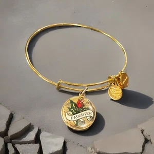 Pulsera Alex And Ani Raphelion Oro Con Dije “Hija” - Imagen 1 de 1