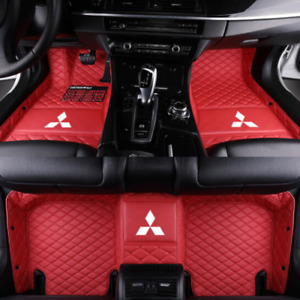 For Mitsubishi Outlander Luxury Leather Car Floor Mats Waterproof Carpet Custom