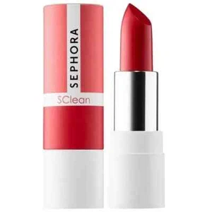 Sephora Collection Clean Vegan Lipstick 'Poppy' Red Satin New & Sealed - Picture 1 of 4