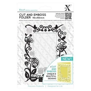 Marco floral - plantilla de troquelado y estampado de XCUT (XCU 503804)