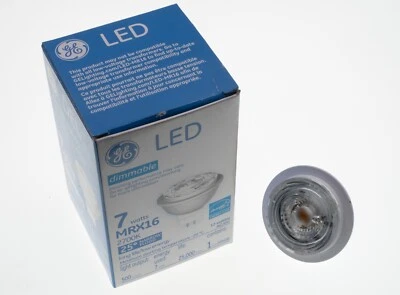 GE MRX16 LED 7 Watts 2700k Light Bulb DIMMABLE 25 Degree Narrow Flood 500 Lumens - Image 1 of 2