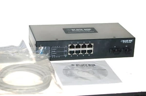 Black Box LEH808-2GSXSC gehärteter Managed Switch 8 Ports 10/100 TX + 2 Ports FX SX - Bild 1 von 4