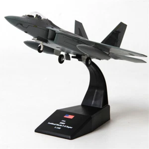 Noble Fashion 1: 100 F-22 Simulation Raptor Fighter Avion Modèle Présentoir - Imagen 1 de 12