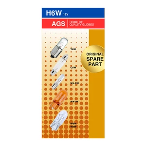 Fukuyama H6W 12V 6W Halogen Headlight Bulb BAX9s Bayonet Globe - Picture 1 of 2