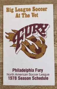 1978 Philadelphia Fury Soccer Schedule Budweiser Sponsored - Picture 1 of 3
