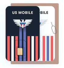 US Mobile Prepaid SIM Starter Kit Custom plans from 4/mo. 