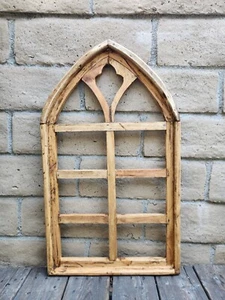 Farmhouse Arch Wood Cathedral Window Primitive,Shabby Chic Corinito 30" H - Picture 1 of 3