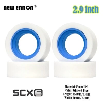 2/4Pc Double Layer TPE Sponge Dual Foam 164MM 2.9 for RC Crawler Axial 1/6 SCX6 - Image 1 of 4