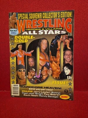 WRESTLING ALL-STARS HEROES & VILLAINS #100 Jan 1998 Flair Hart Sting Hulk Foto 1 de 4