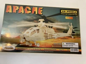  Kit de construcción artesanal de madera Apache 3D PUZZLE 80 PIEZAS NUEVO #1202 avanzado - Imagen 1 de 6