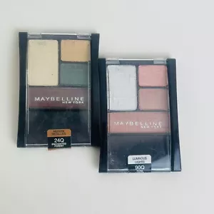 Lot Of 2 Maybelline New York Experts Wear Eyeshadow Quad 2Assorted Colors .17 Oz - Picture 1 of 4